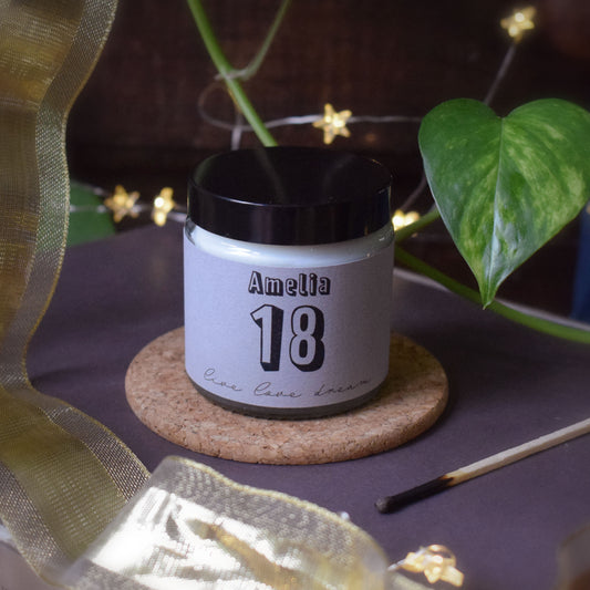 18th birthday candle with match