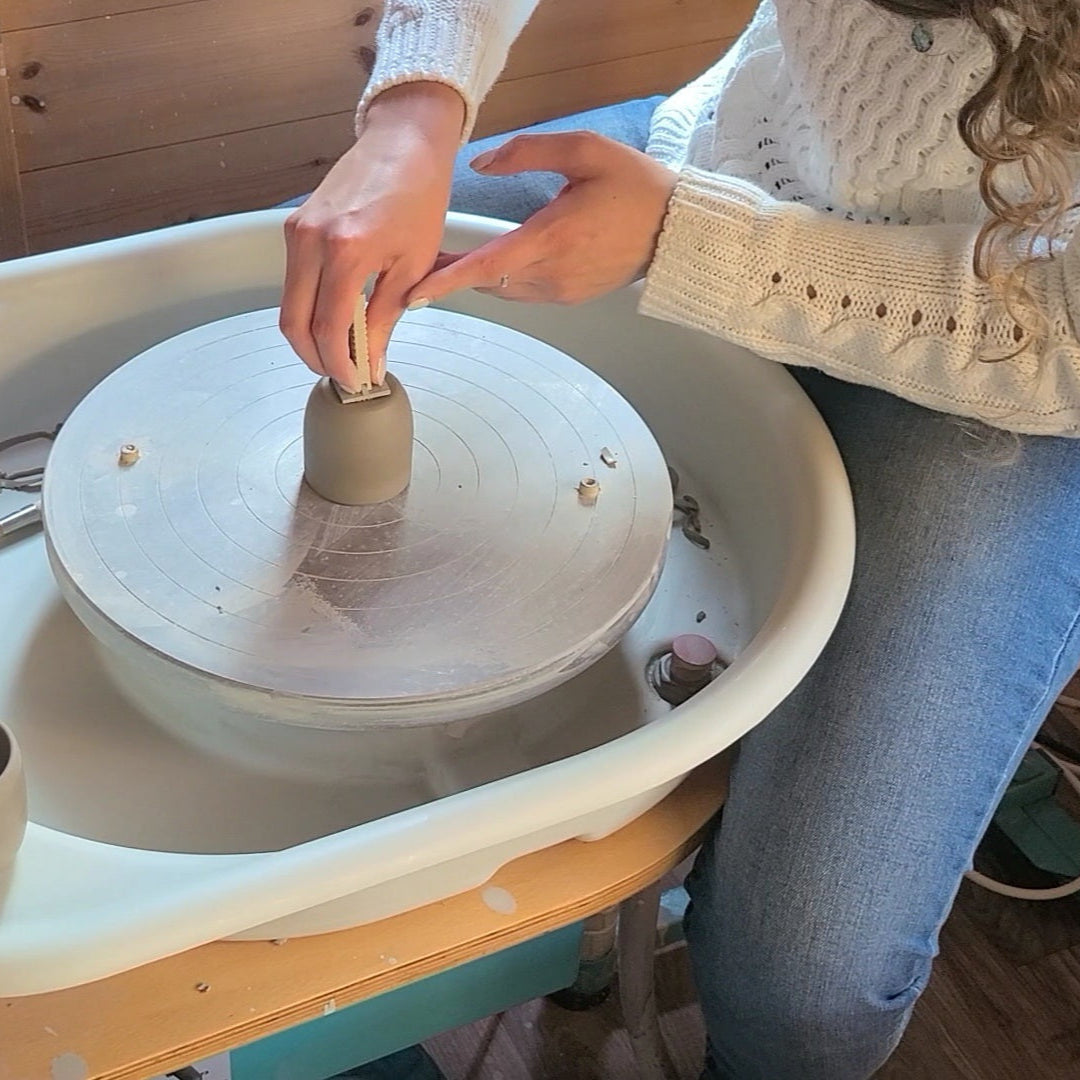 Katie our potter in action