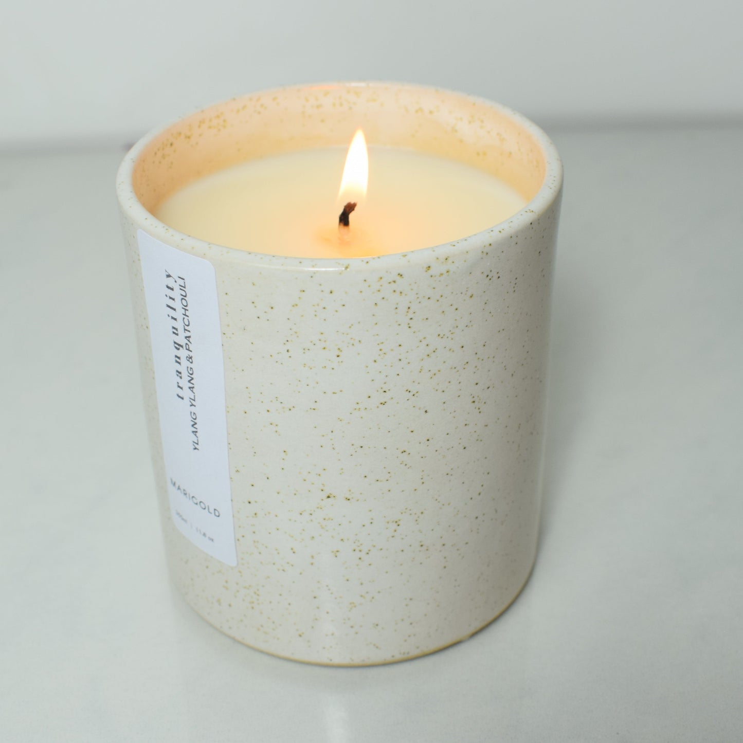 Tranquility Sustainable Refillable Candle lit