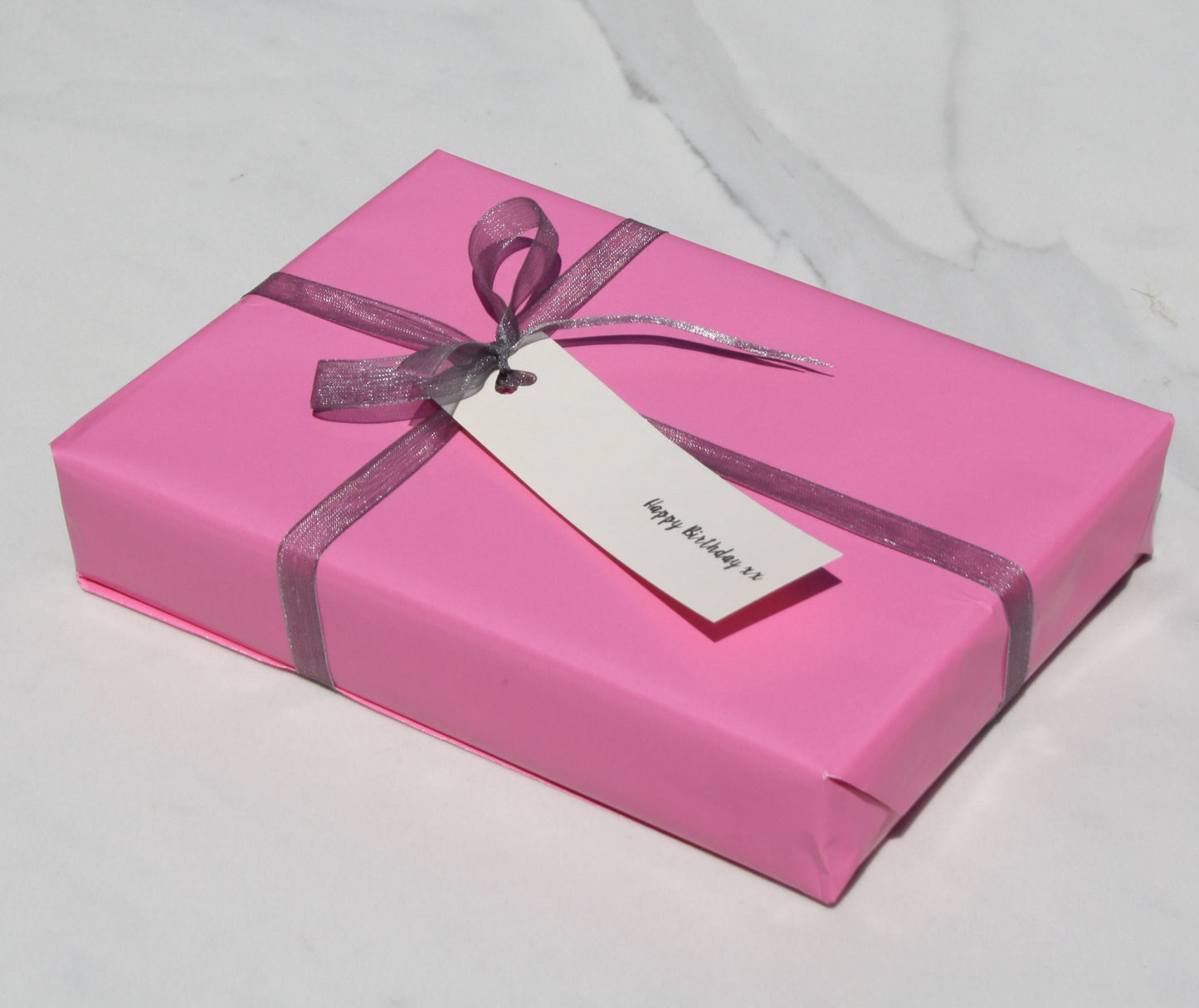 Sustainable Letterbox Spa Gift Set in FSC pink gift wrap
