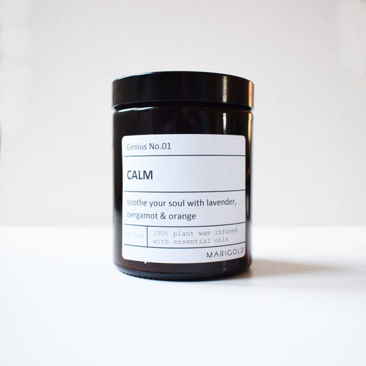 180ml Personalised 'Calm' Wellbeing Scented Candle