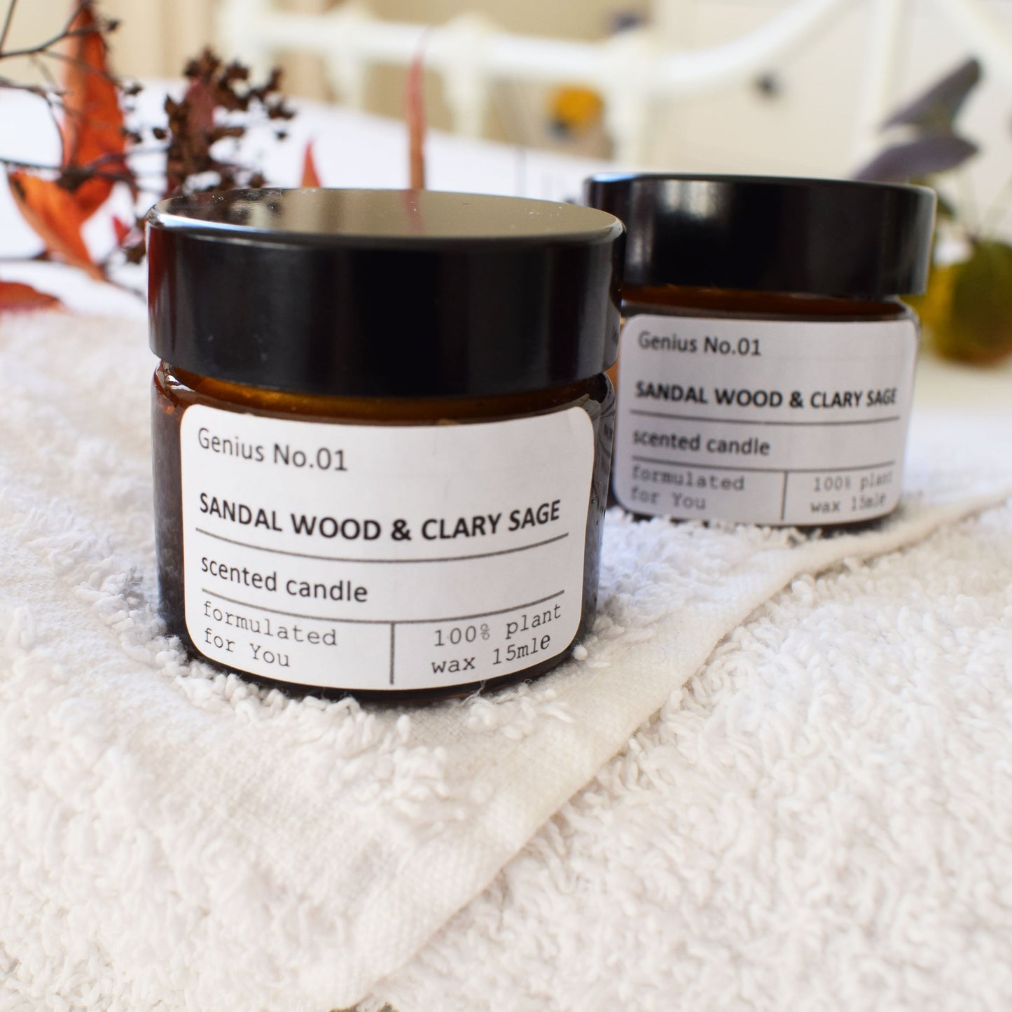 Personalised Organic Wellbeing Letterbox Spa Collection scented candles