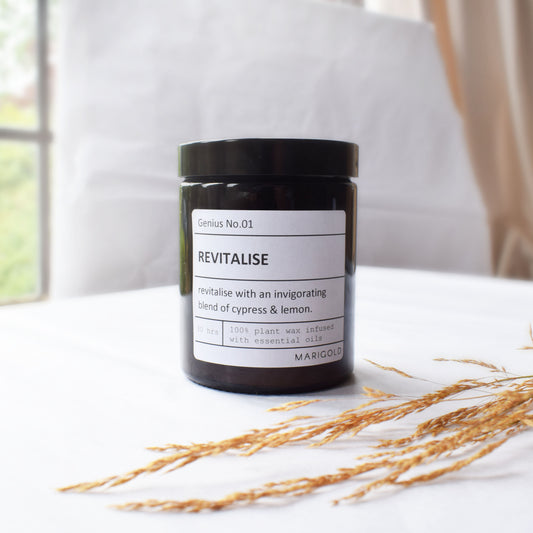 Personalised Revitalise Wellbeing Scented Candle