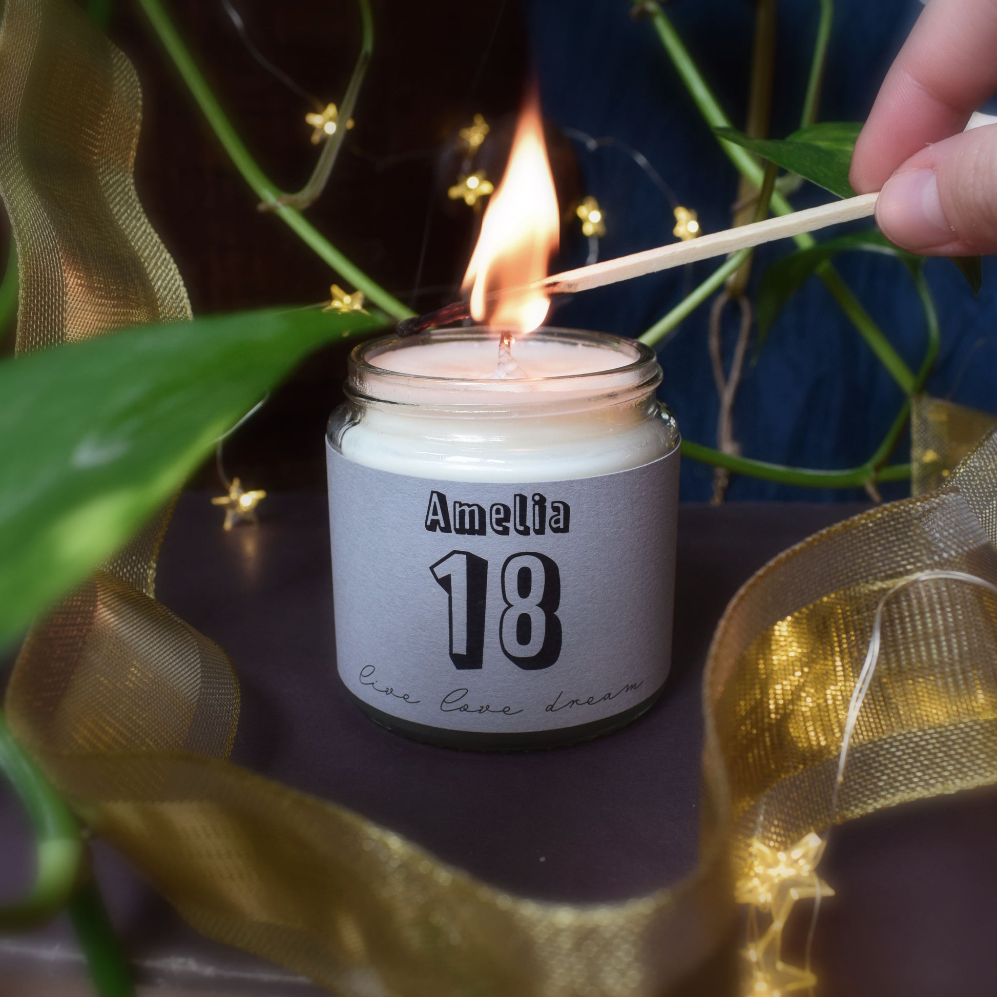 lighting 18th birthday candle