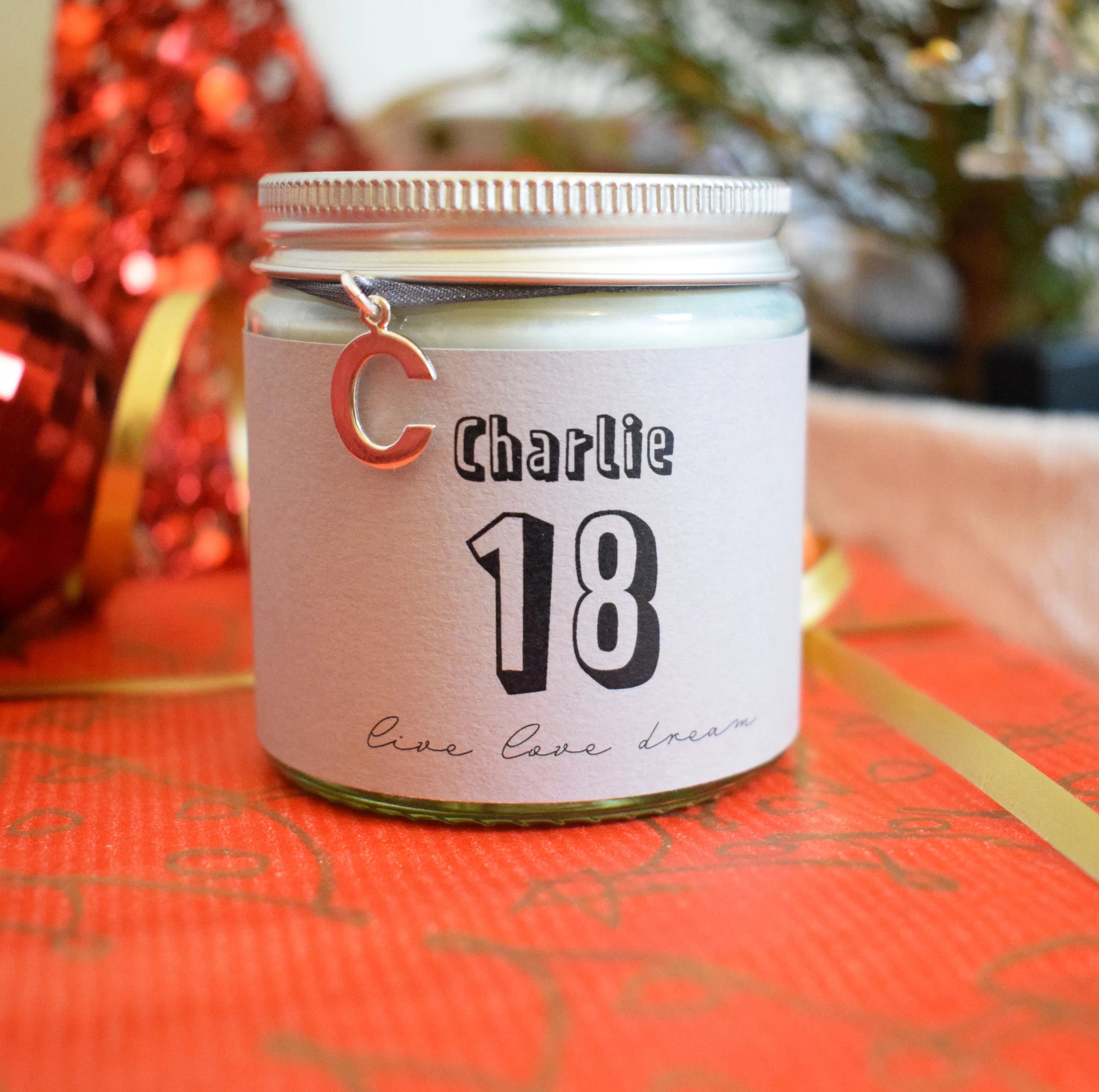 18th birthday candle with charm