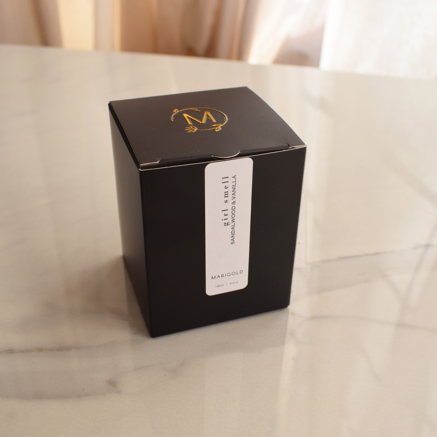 200ml Personalised Girl Smell Wellbeing  Sandalwood and Vanilla Scented Candle