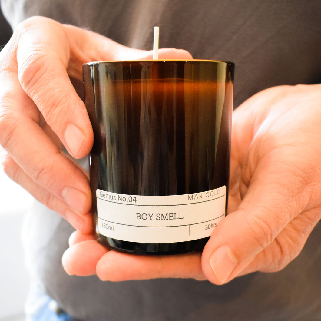 Personalised Boy Smell Wellbeing Scented Candle