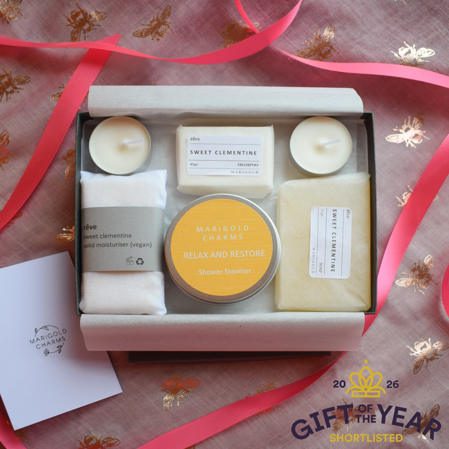 Vegan Organic Letterbox Shower Spa Gift Colllection