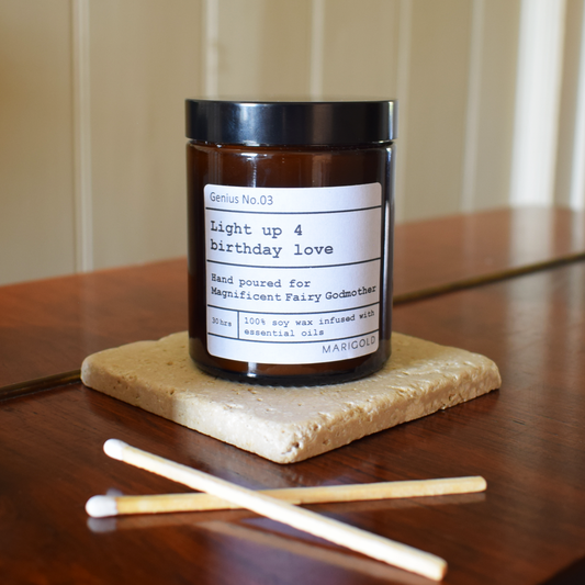 Personalised Message Candle