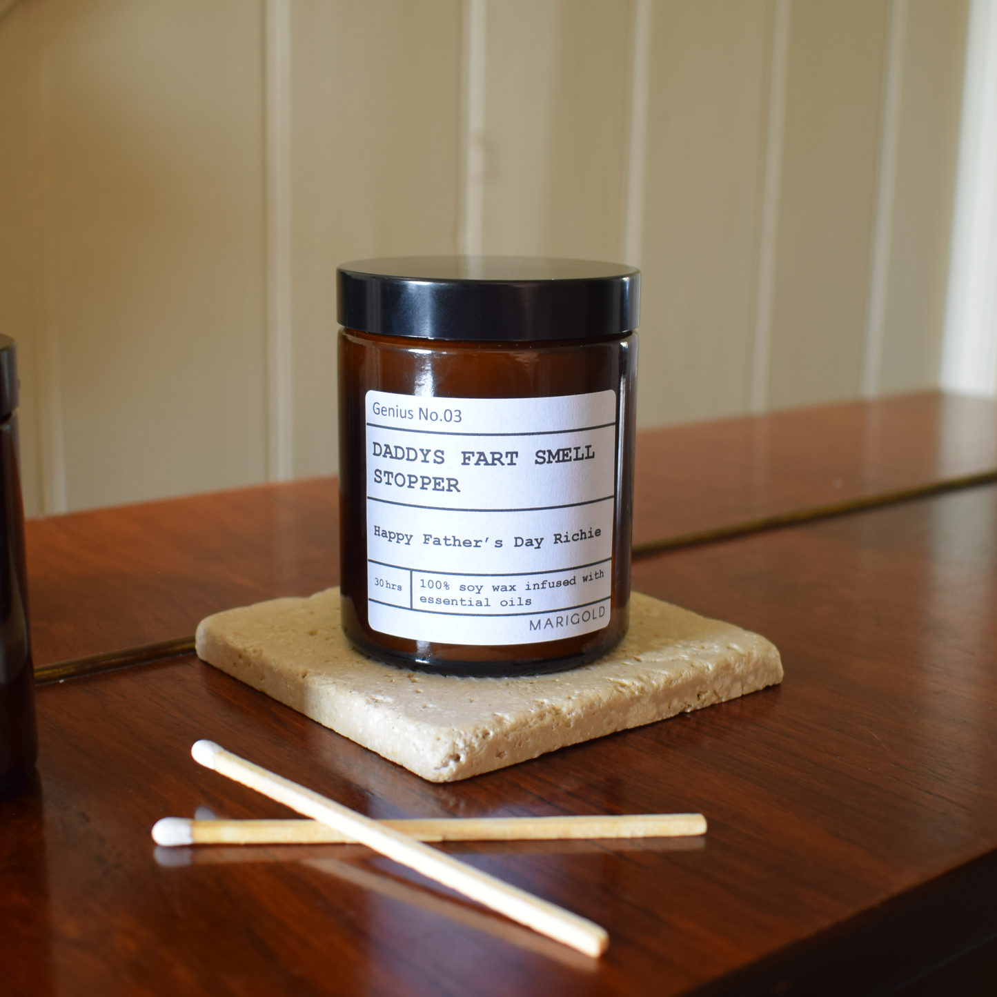 Personalised Message Candle