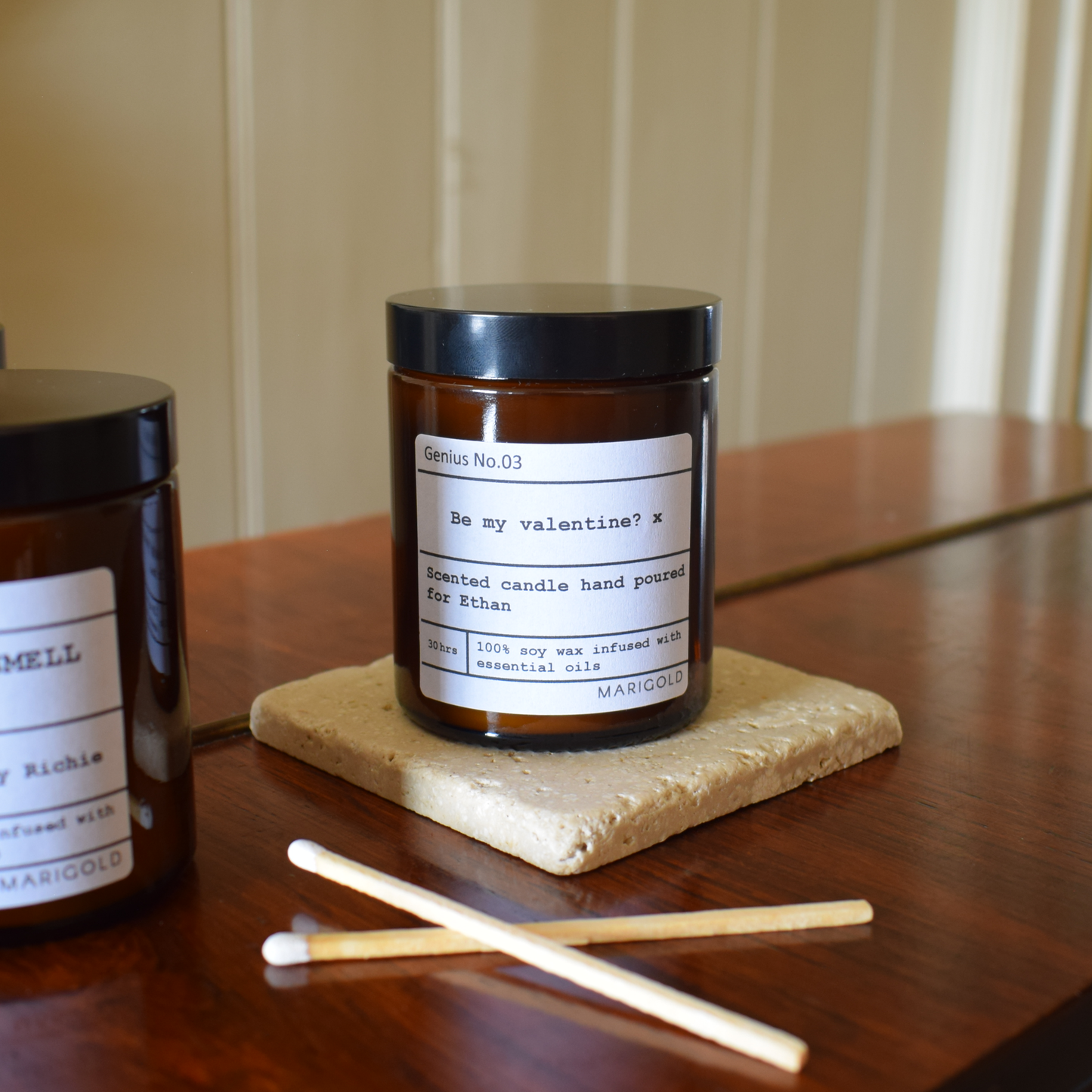 Personalised Message Candle