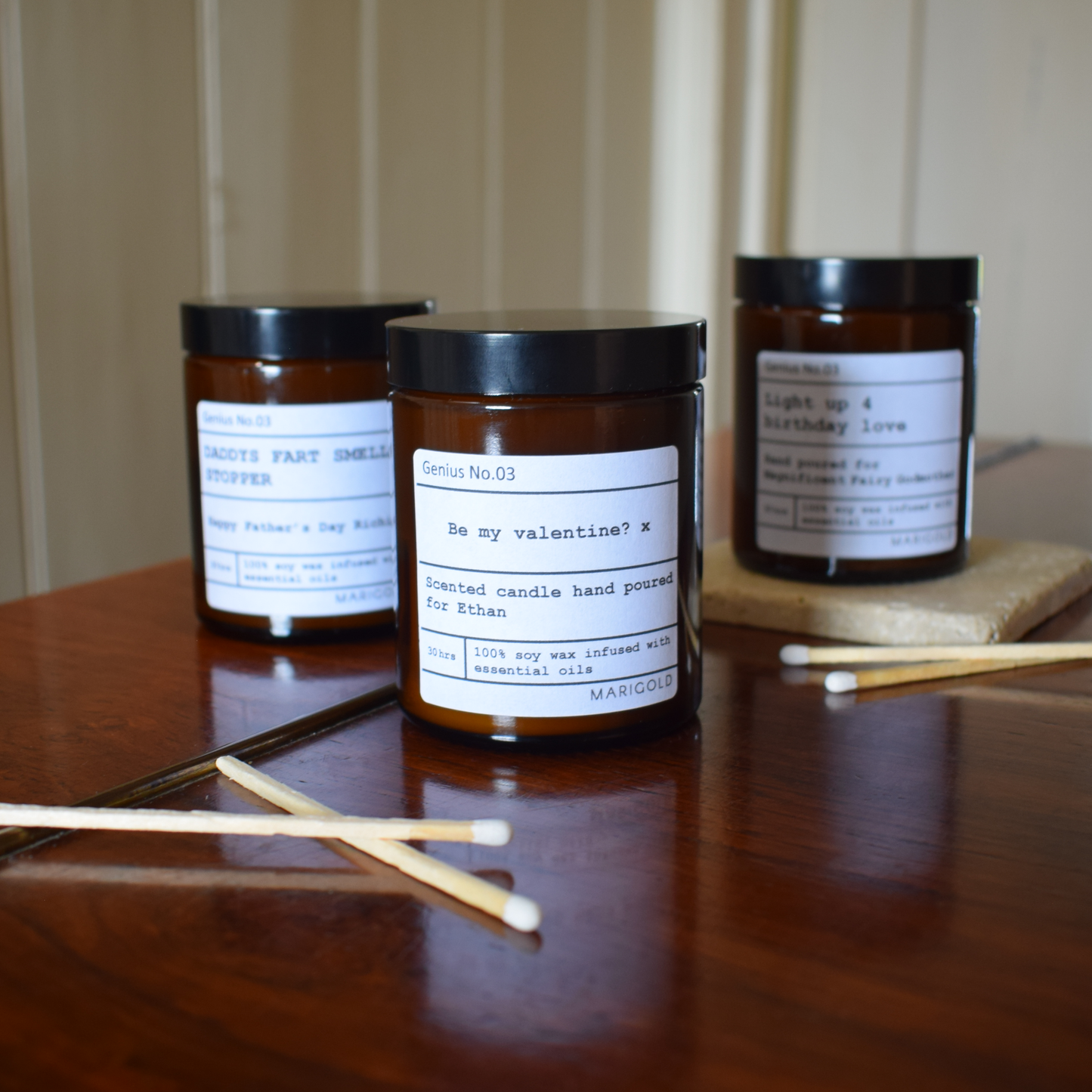 Personalised Message Candle