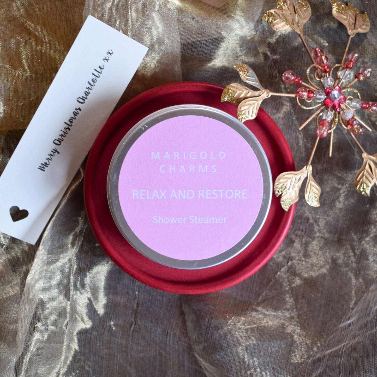 Luxury Wellbeing Mini Christmas Spa Tub Shower Steamer