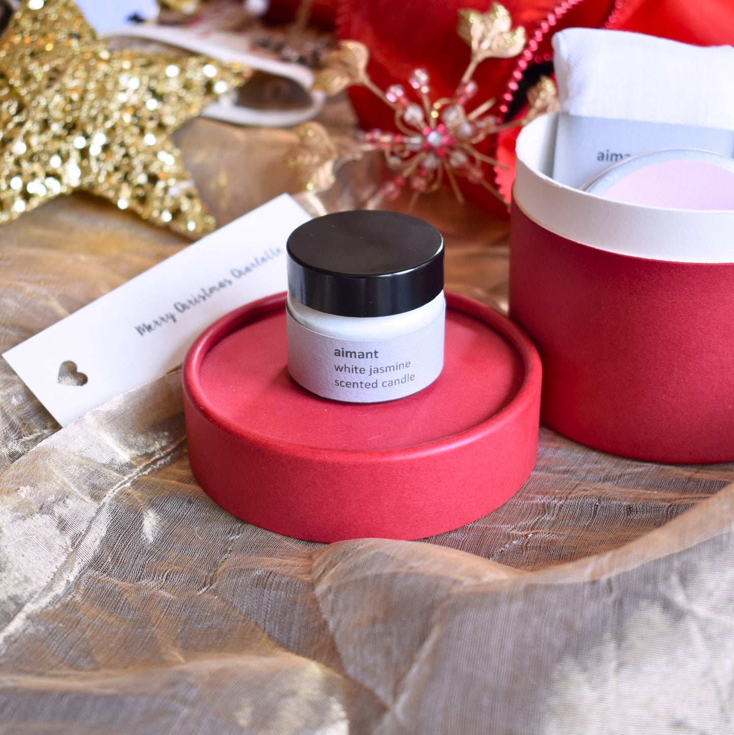 Luxury Wellbeing Mini Christmas Spa Tub 15ml candle