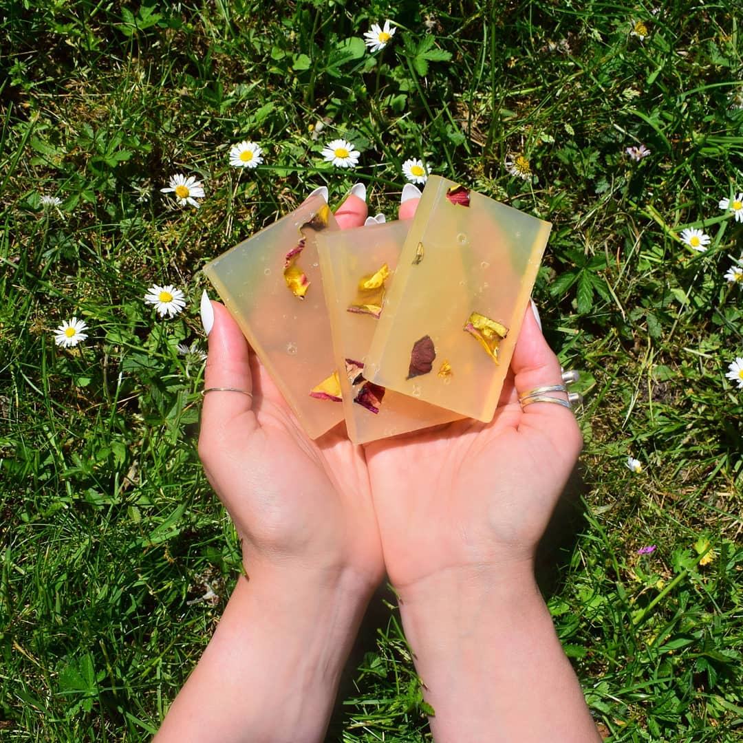 Three types of organic soap