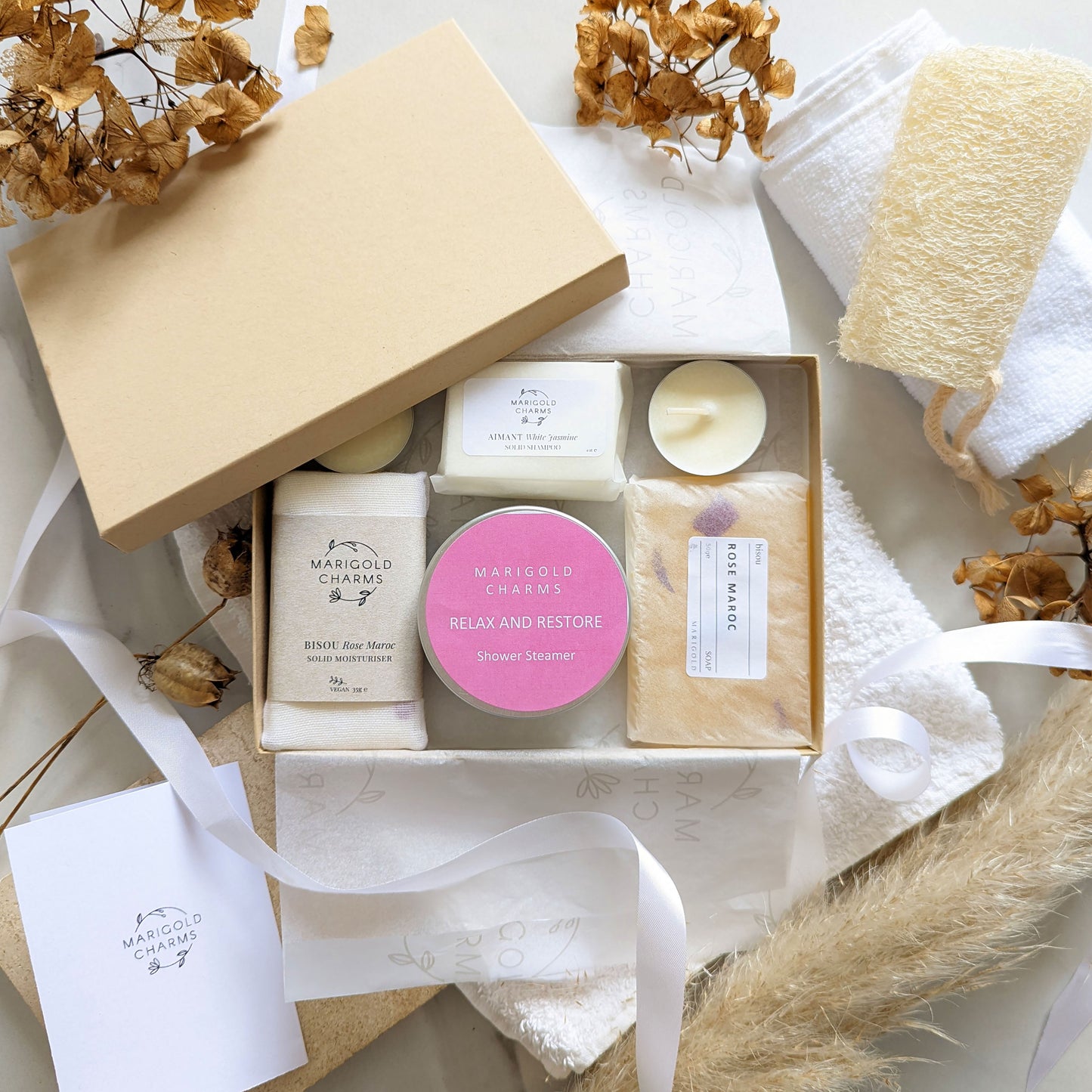 Vegan Organic Letterbox Shower Spa Gift Colllection