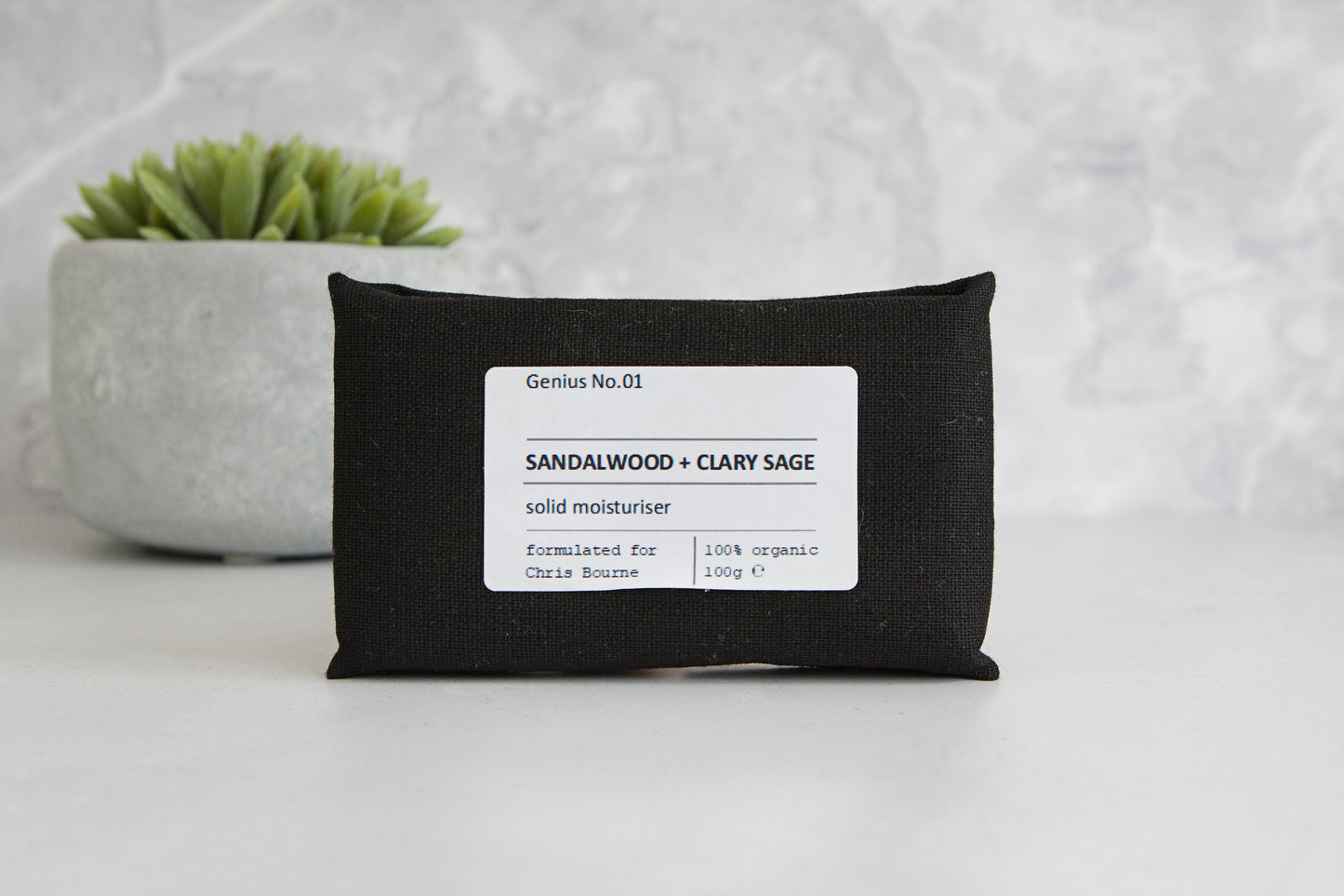 Organic Wellbeing Spa Collection solid moisturiser wrapped