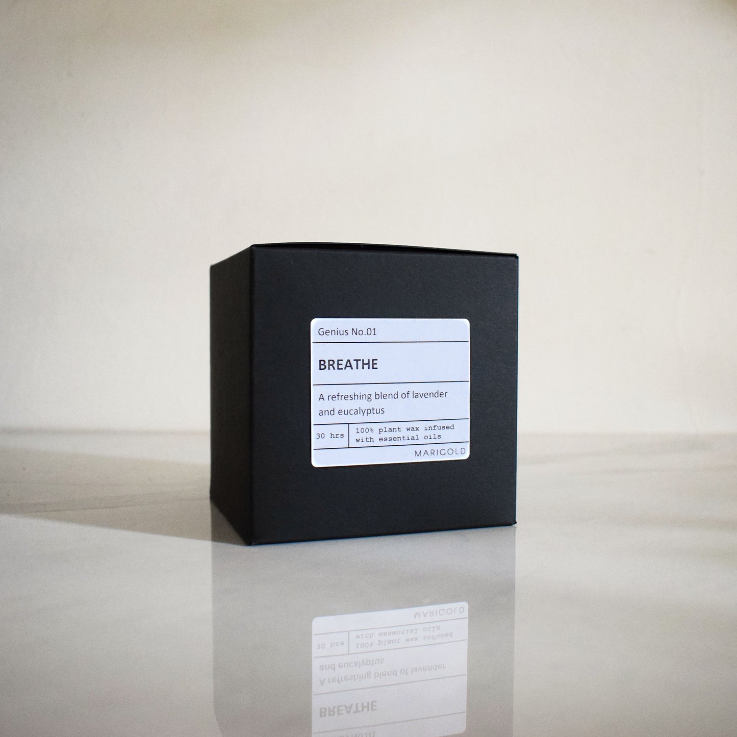 180ml Personalised Lavender & Eucalyptus Soy Wax 'Breathe' Wellbeing Scented Candle