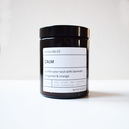 Personalised 'Calm' Wellbeing Scented Candle