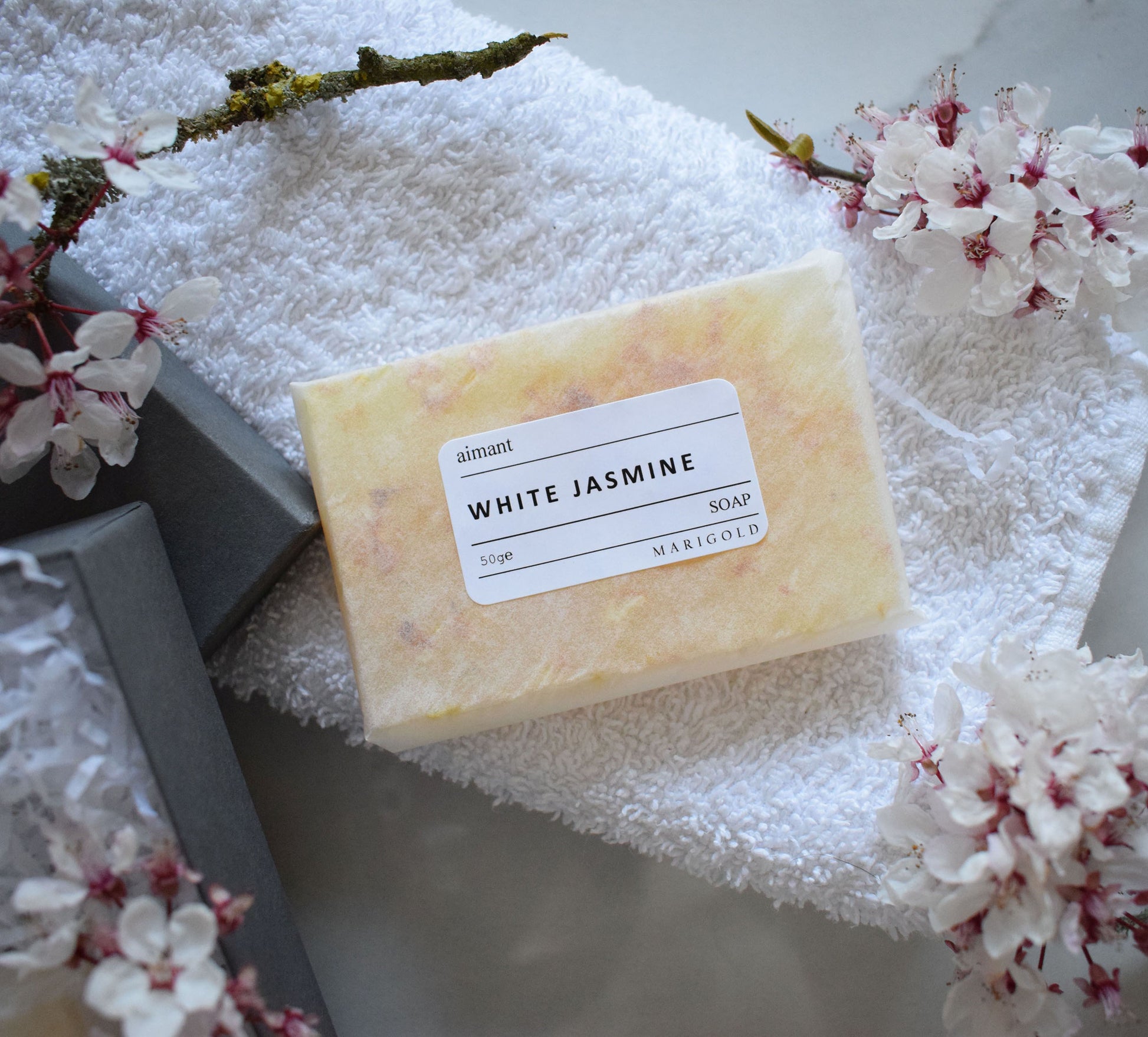 white jasmine organic soap
