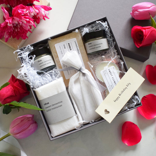 luxury organic letterbox spa gift set