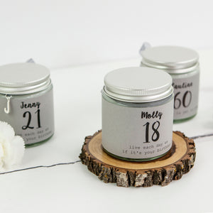 18th Birthday Scented Candle