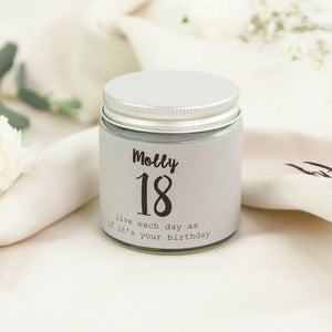 18th Birthday Scented Candle