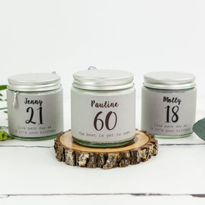 60th Birthday Scented Candle