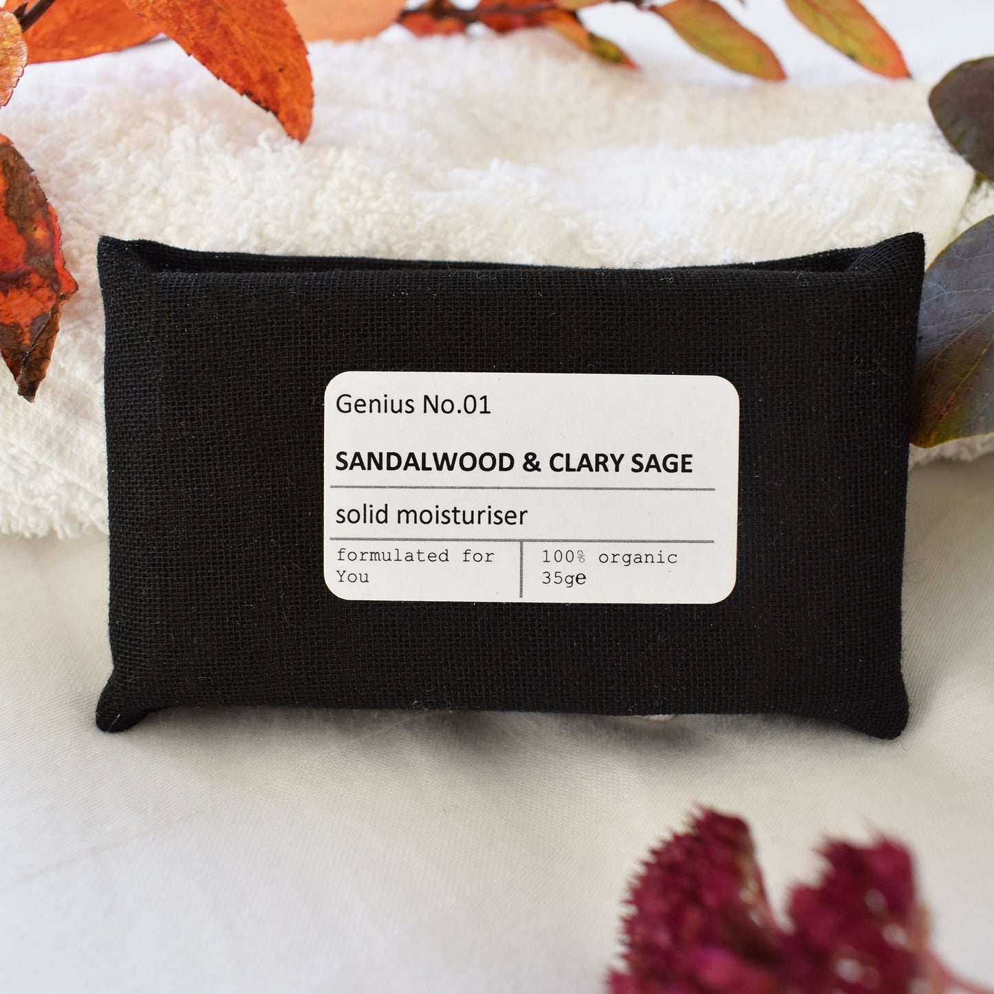 Personalised Organic Wellbeing Letterbox Spa Collection solid moisturiser