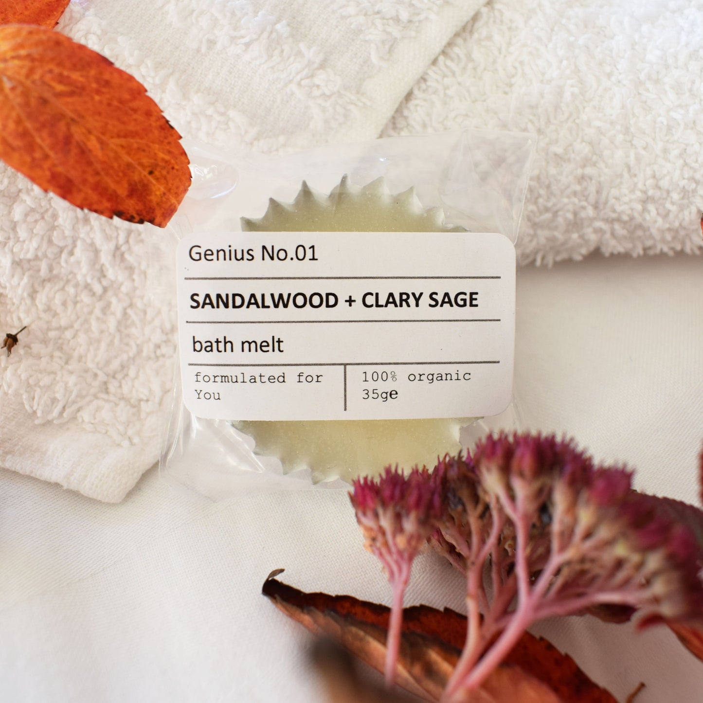 Personalised Organic Wellbeing Letterbox Spa Collection bath melt